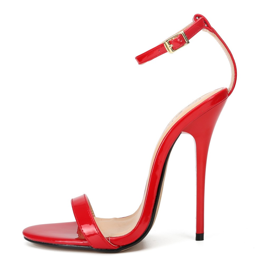 Women Mens Ultra High Pumps Ankle Strap Stiletto Shoes Sandals Pump 37-48 image 6