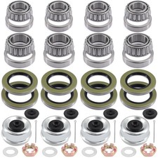 25580 14125A Boat Trailer Axles Bearing Kits for 5200-7000 lb.Tandem Silver