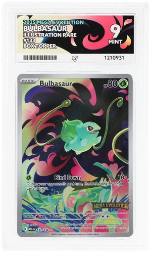 Bulbasaur 133/132 Mega Evolution Box Topper Stamped IR | ACE 9 | Pokémon