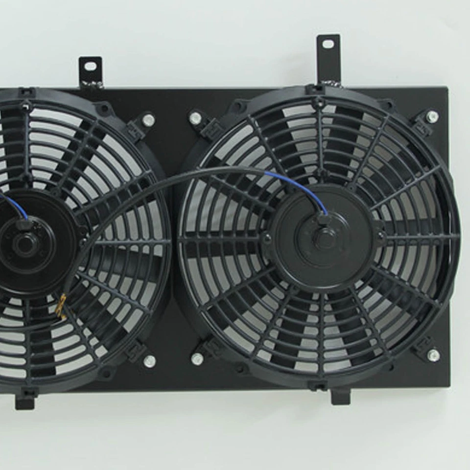 For 1983-1987 Toyota Corolla Petrol 1.6L 4cyl Aluminum Fan Shroud +12'' Fans - image 3 of 4