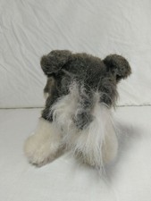 Russ Plush 9" Schnauzer Puppy Dog Gray White Yomiko Classics Stuffed Animal