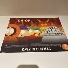 South Park The Movie Original Cinema Poster Quad (scuffs around edge)