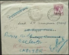 BMA MALAYA 1947 COVER + LETTER FROM SERDANG KEDAH TO SEREMBAN, RE-DIRECTED TO GB