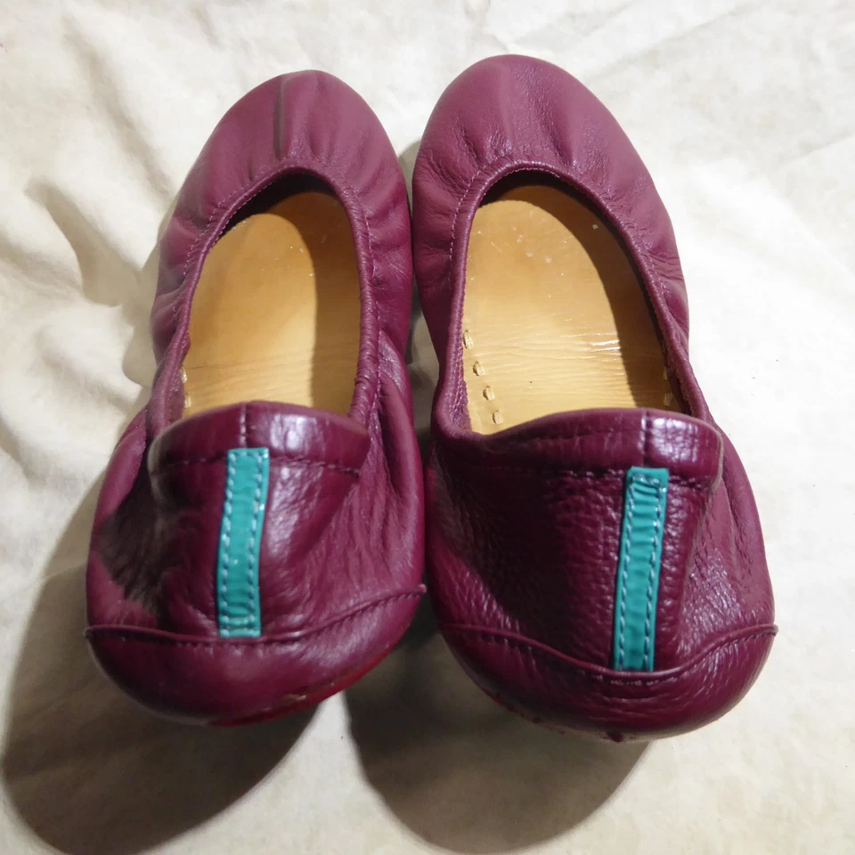 🩰 Corbatas de Gavrieli Plegables Ballet Pisas 9 M Burgungy Rojo Nappa Cuero Foto 3 de 4