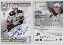 2023-24 SP Authentic Auto Future Watch /999 Tristan Luneau #187 Rookie Auto RC