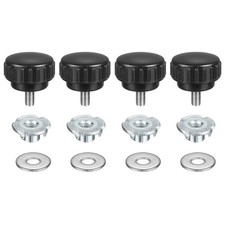 4 Pieces for M5 x 10mm Threaded Knobs 25mm with Washers and T-Nuts