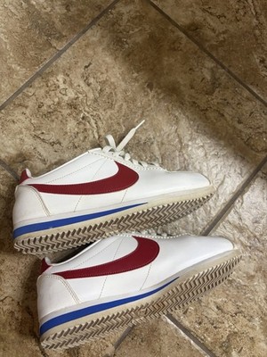 Nike Cortez White Red Blue Low Top Sneakers Woman Athletic Shoes