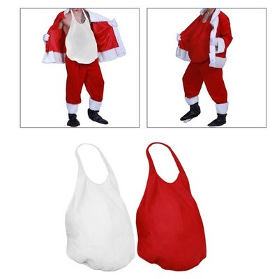 Santa Fake Belly Fake Padded Santa Big Belly Stuffer Lustig Unisex für Halloween
