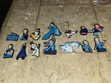 Frozen 14 crics charm set Compatible with Crocs Elsa Anna Olaf Kristoff jibbitz