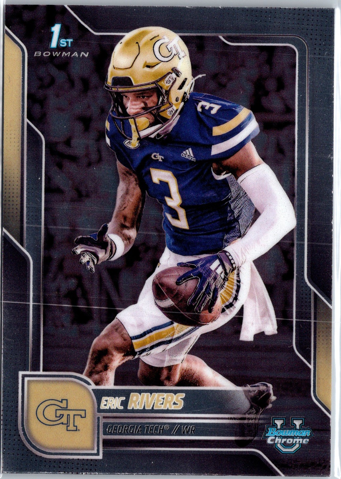 2025 Bowman University Chrome - Eric Rivers #86 Refractor (RC) Georgia Tech 