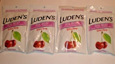 Ludens Soothing Dual Relief Throat and Cough Drops Wild Cherry 4 bags 25 in each