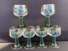 6 VERRES À VIN EN CRISTAL  SCHOTT ZWIESEL ÉMAILLÉ GRAPPE DE RAISIN