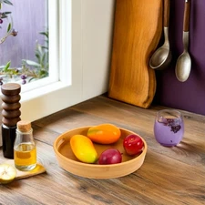 Wooden Food Tray Snack Serving Cheese Board Platter for Bathroom