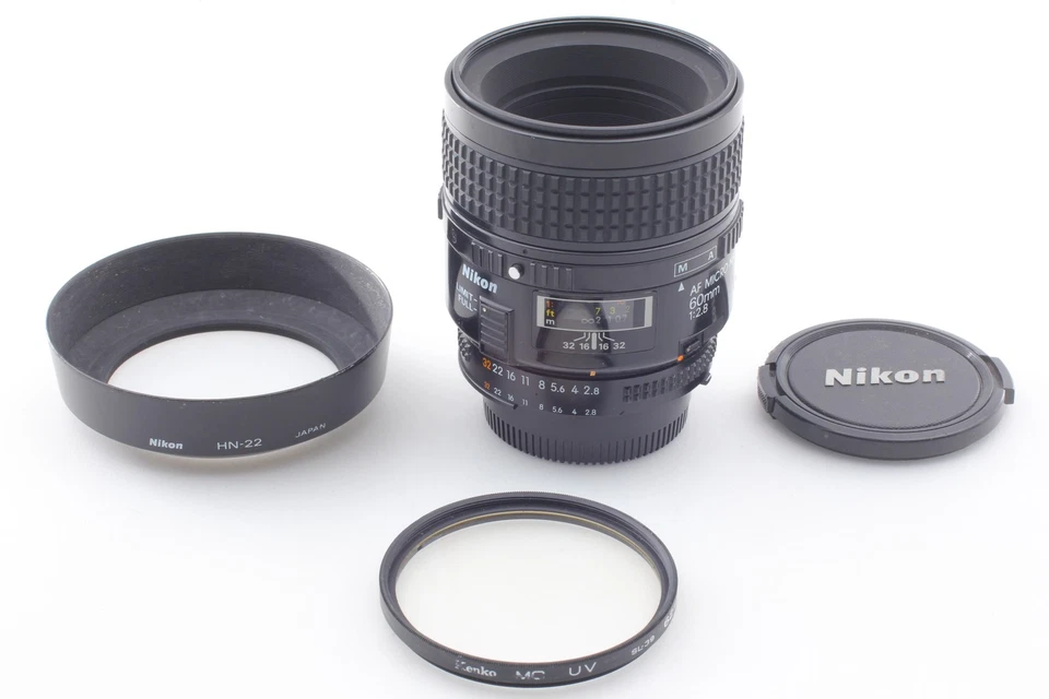 [Exc+5 con capucha] Lente macro retrato Nikon AF Micro Nikkor 60 mm F/2,8 de JAPÓN Foto 2 de 4