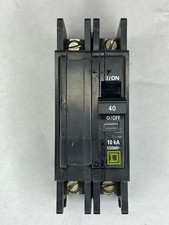 Square D QOU240 40 Amp Circuit Breaker. Very Quick Shipping Used 2 Pole  qou240  