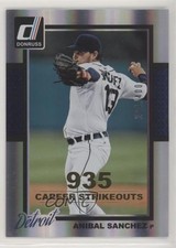 2014 Panini Donruss Gold Career Stat Line /400 Anibal Sanchez #292 0o6v