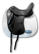 HOLD:  Used Custom Wolfgang Solo MKII - Size 17.5" Dressage Saddle Black