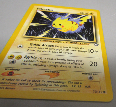pikachu pokemon card 70/111 2000 Pokemon Neo Genesis Pikachu # 70/111 Card