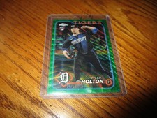 Tyler Holton 2024 Topps Chrome Update Green Wave Refractor RC #USC192 /99