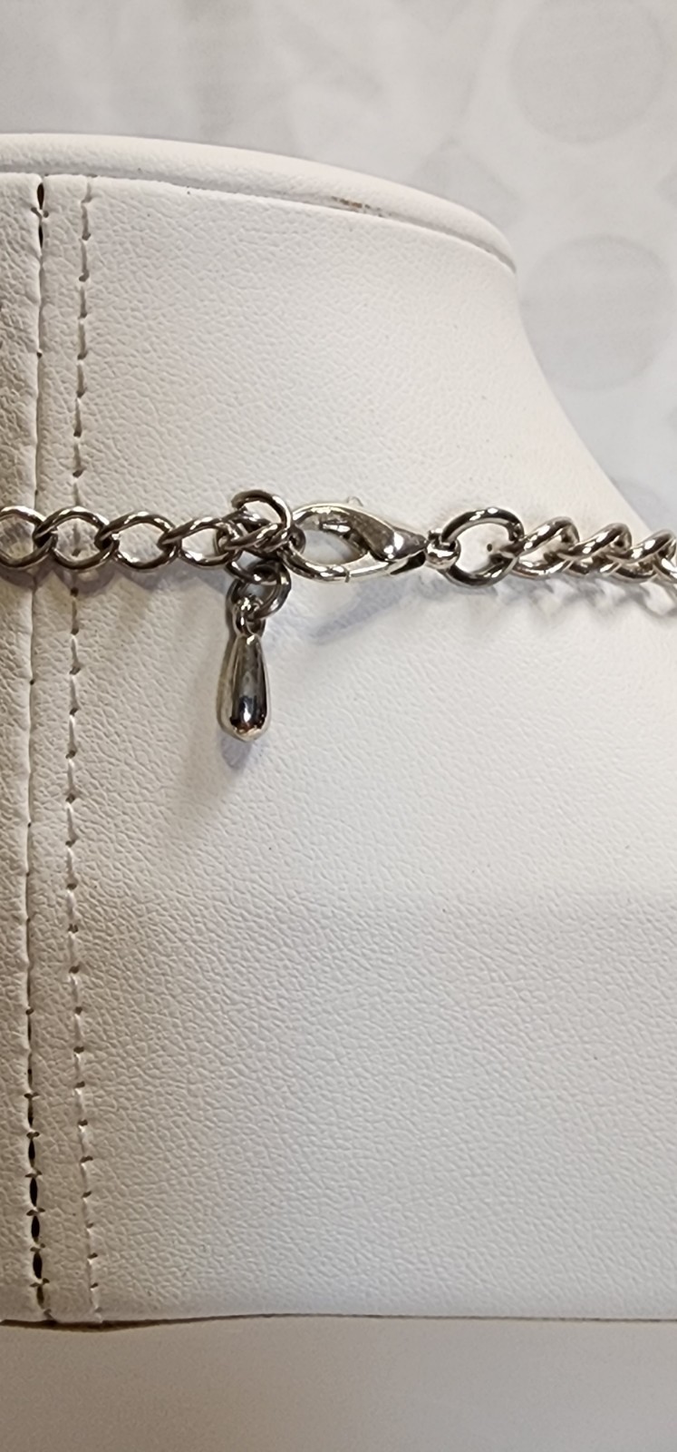 Abalone Shell Statement Necklace Silver Tone Bib … - image 7