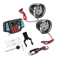 Motorcycle Speakers - Audio Sound System with Amplifier, BT MP3 Player, USB