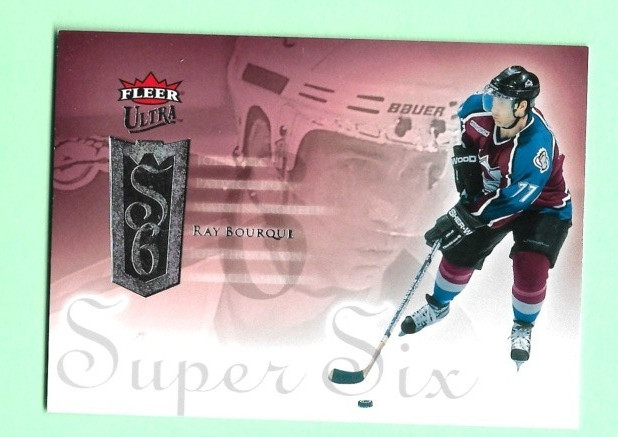 (1) RAY BOURQUE 2005-06 ULTRA # SS4 SUPER SIX   INSERT  CARD  (N1017)