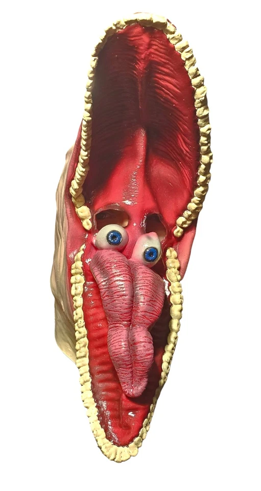 Vtg Beetlejuice Barbara Large Tongue Eyeball Adult Mask Latex Halloween Cosplay - Image 2 of 4