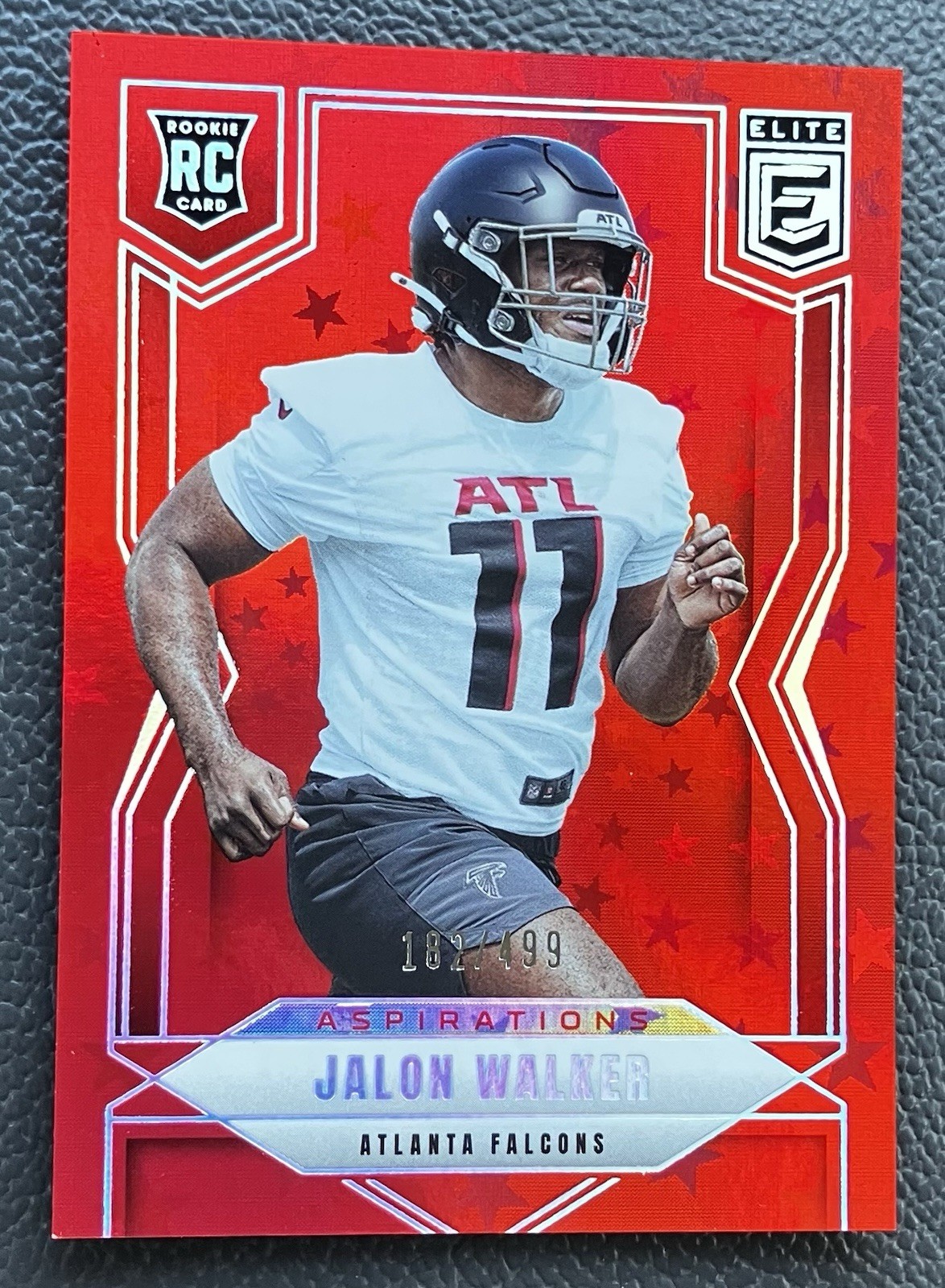 2025 Panini Donruss Elite - Rookies Jalon Walker #165 Aspirations Red Stars /499