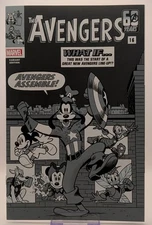 AMAZING SPIDER-MAN #45 DISNEY WHAT IF.. 1:100 INCENTIVE VAR BLACK & WHITE COVER