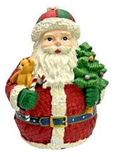 Russ Berrie & Co Round Santa Claus St Nick Christmas Figurine Numbered 14101