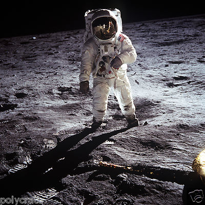 NASA Foto Apollo 11 Buzz Aldrin Auf Dem Mond Raumfahrt Eroberung Digitaldruck