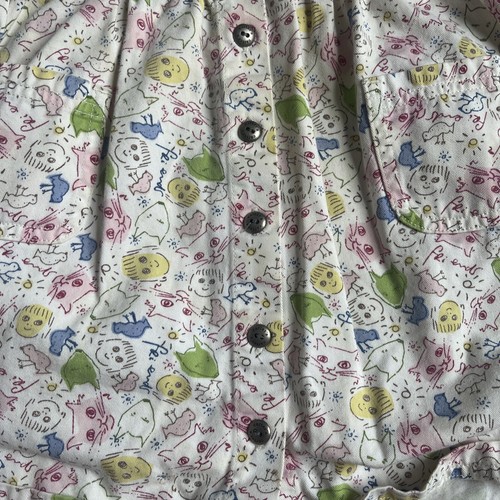 Vintage Carter's Girls 4T White All Over Print Button Front Dress + L/S Shirt - Picture 3 of 11
