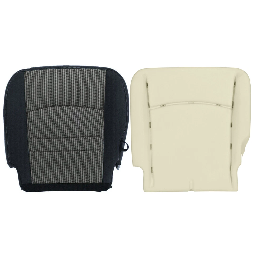 Funda de asiento inferior del conductor y cojín de espuma para Dodge Ram 1500 2500 ST SLT 2009-2012 Foto 2 de 4