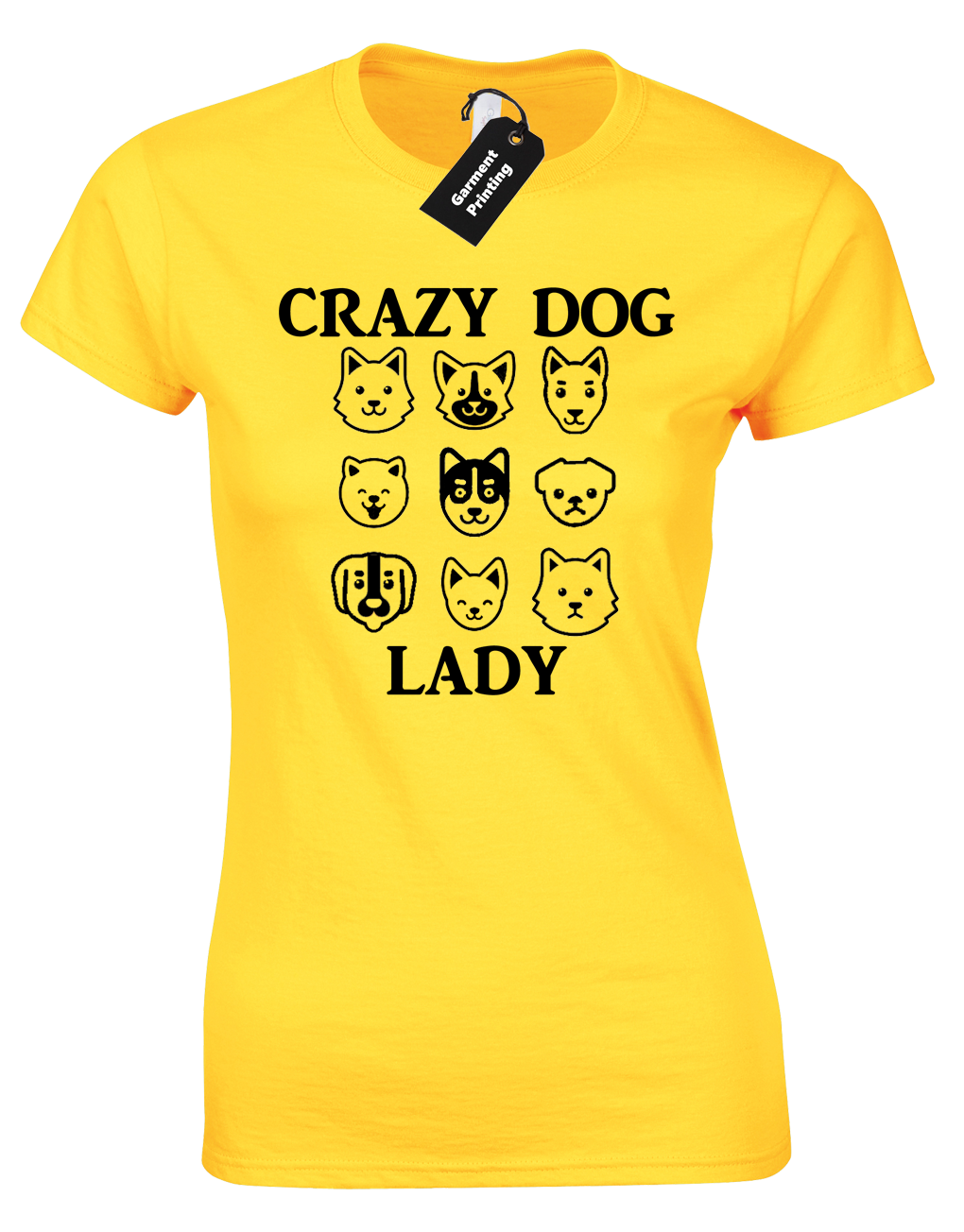 CRAZY DOG LADY LADIES T SHIRT TEE FUNNY CUTE ANIMAL DOG LOVER GIFT PRESENT IDEA eBay
