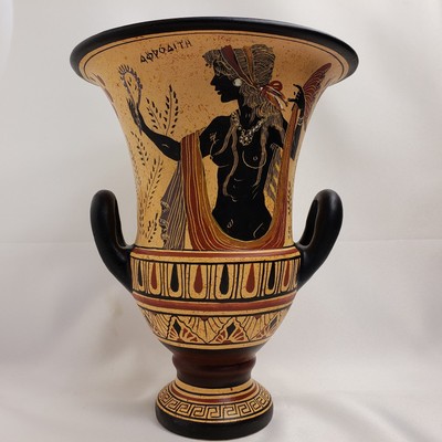 Ancient Greek Goddess Aphrodite Venus God Zeus Rare Art Pottery