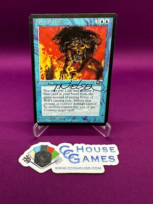 Force of Will - SIGNED - Alliances Terese Nielsen Magic MTG #B