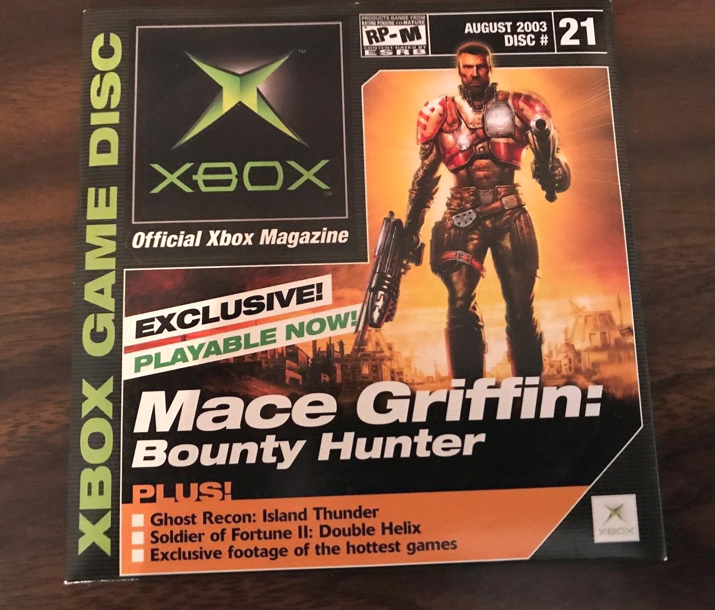 XBOX OFFICIAL MAGAZINE VIDEO DISC 21 MACE GRIFFINBOUNTY HUNTER AUGUST