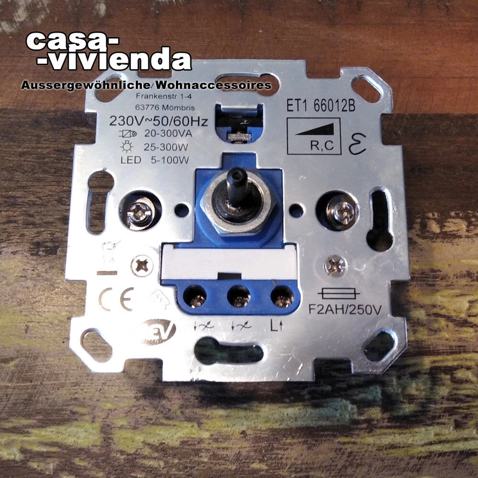 LED-Dimmer 5-100W, Phasenabschnitt "RC" für BERKER® S1 - Polarweiß glänzend RAL9 - Bild 2 von 3