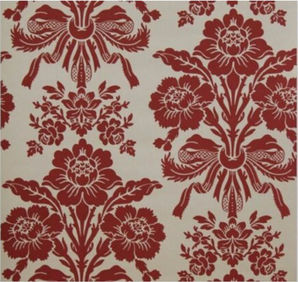 LAURA ASHLEY TATTON CRANBERRY WALLPAPER NEW Distintec