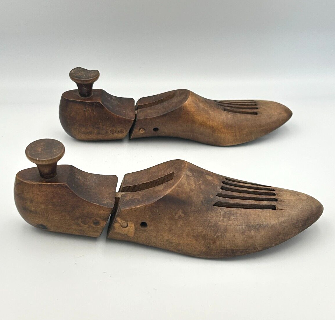 Vintage Wooden Shoe Tree Keepers Stretchers Forms 10.75"L