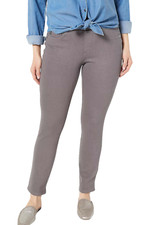 Belle by Kim Gravel Flexibelle Belle Curve Slim-Leg Jeans Shadow Grey