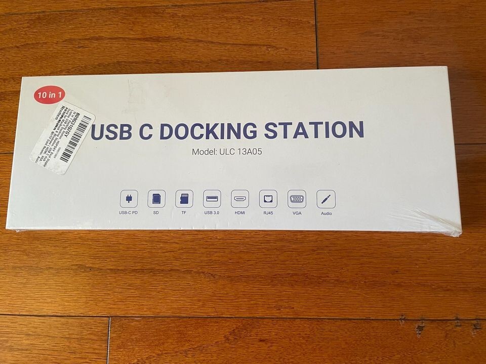 Estación de acoplamiento USB C para laptop HOPDAY 10 en 1 con doble pantalla, concentrador USB C, imagen 9