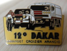 RARE PIN'S 4 X 4 MOTO CAMION 12 ème RALLYE RAID DAKAR EGF DEMONS ET MERVEILLES