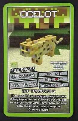1 x Karte Trumps - Minecraft - Ozelot   Q21