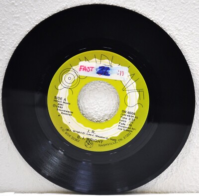 B. J. WRIGHT   ''J. R. / Memory Bound''  1980  45RPM  Soundwaves Records SW4604