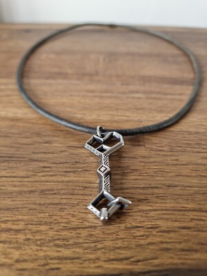 Thorin Eichenschild Schlüssel zu Erebor Echtleder Halskette Der Hobbit LOTR NEU S/S