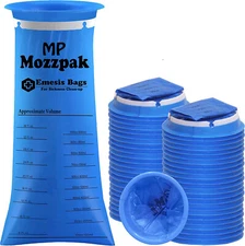 50 Pack Emesis Bag Disposable Vomit Bags Aircraft Car Sickness Bag Nausea