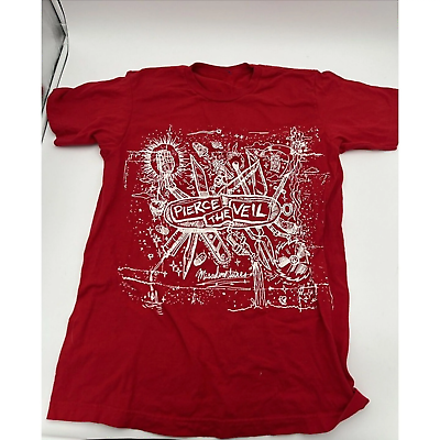 Retro Pierce The Veil Band Album Cotton Red Full Size Unisex Retro Pierce The Veil Band Album Cotton Red Full Size Unisex