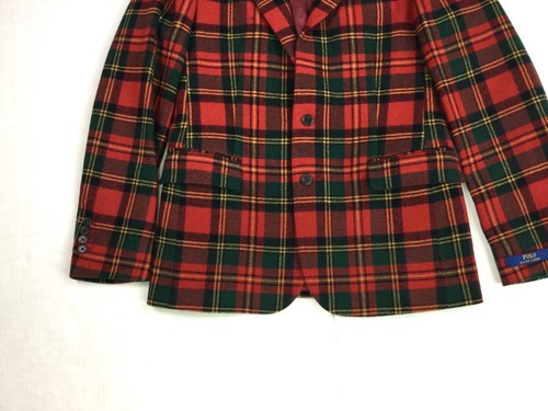 $498 Polo Ralph Lauren Wool Blend Scottish Tartan Plaid Sport Coat Blazer 38R - Picture 3 of 14