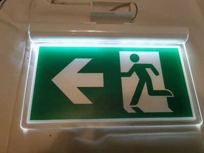 Dauerlicht LED Notleuchte Notbeleuchtung Exit Notausgang Fluchtwegleuchte